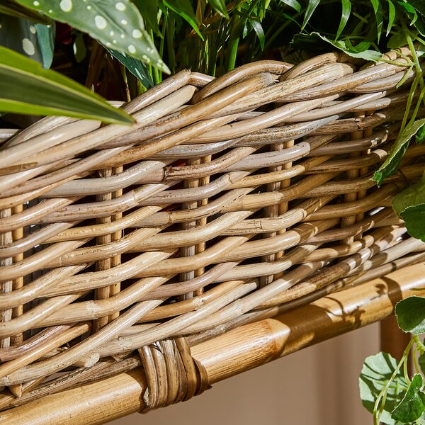 Churchgate Rattan Planter Box with Stand