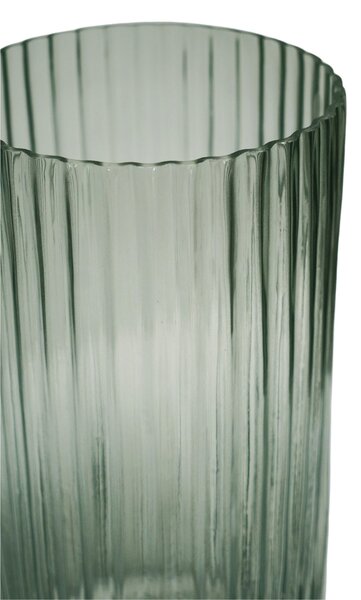 Daphne Ribbed Glass Vase