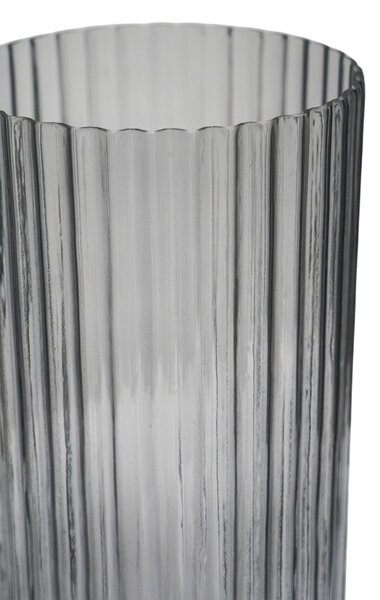 Daphne Ribbed Glass Vase