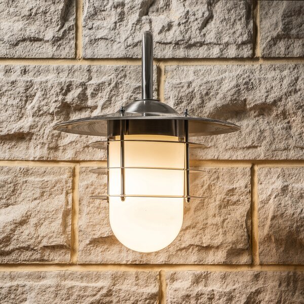 Centauri Opaque Glass Outdoor Wall Light