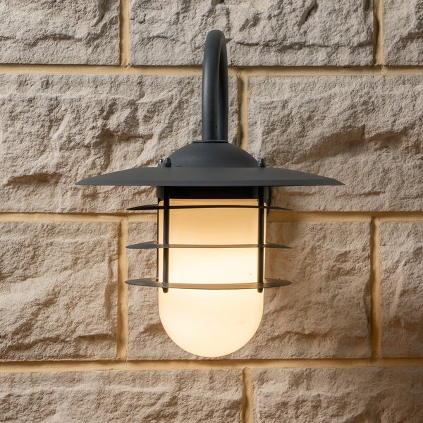 Centauri Opaque Glass Outdoor Wall Light