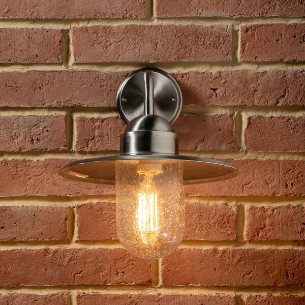 Lilium Glass Fisherman Outdoor Wall Light