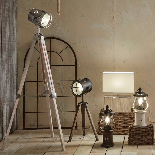 Capstan White Tripod Floor Lamp