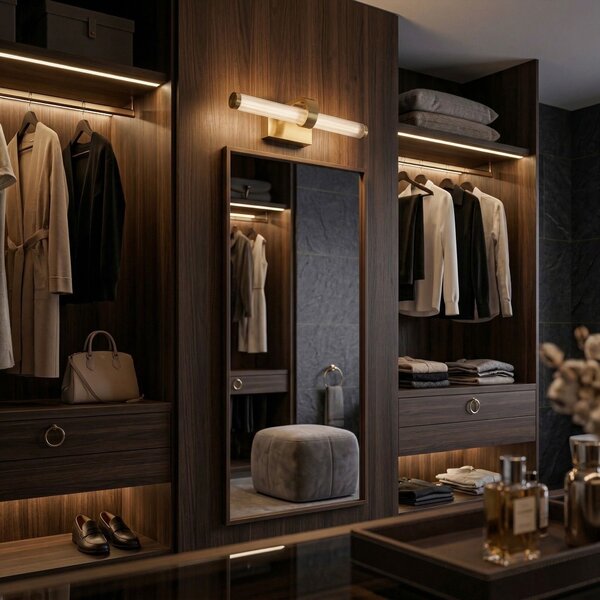 Bathroom LED wall sconce APP1885-1W 40cm BRUSH GOLD
