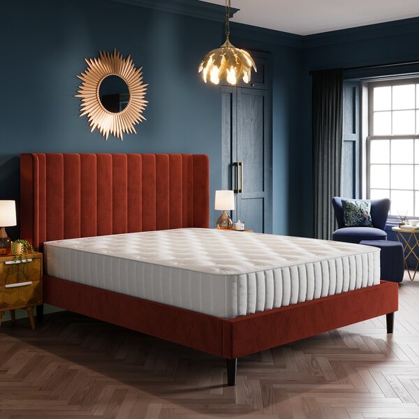 Alara Pleated Velvet Bed Frame