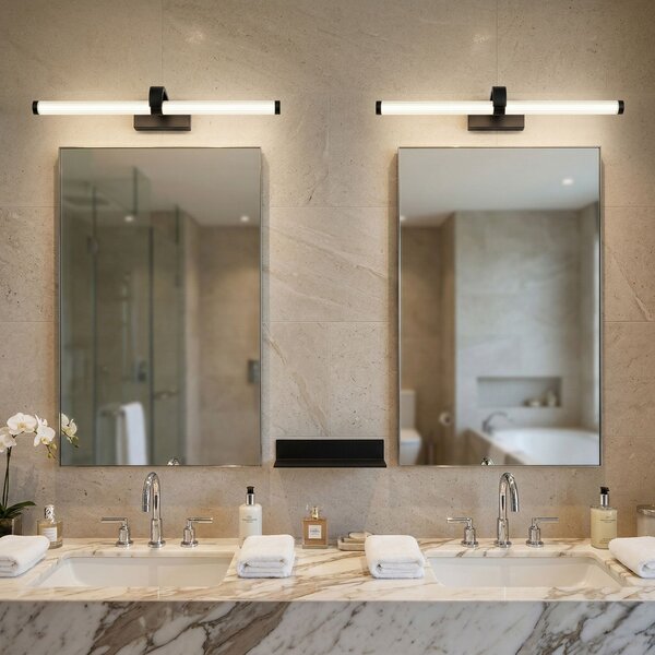 Bathroom LED wall sconce APP1888-1W 60cm BLACK