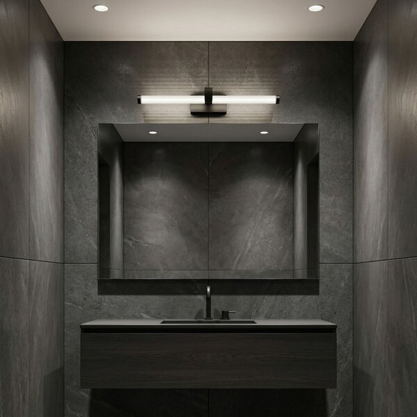 Bathroom LED wall sconce APP1887-1W 40cm BLACK
