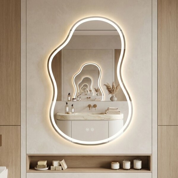 Mirror LED UNO DOUBLE 80x55 cm