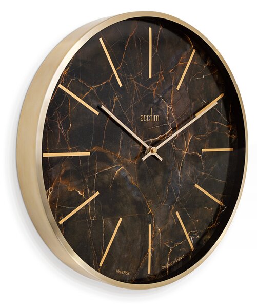 Acctim Luxe Quartz Brass Wall Clock