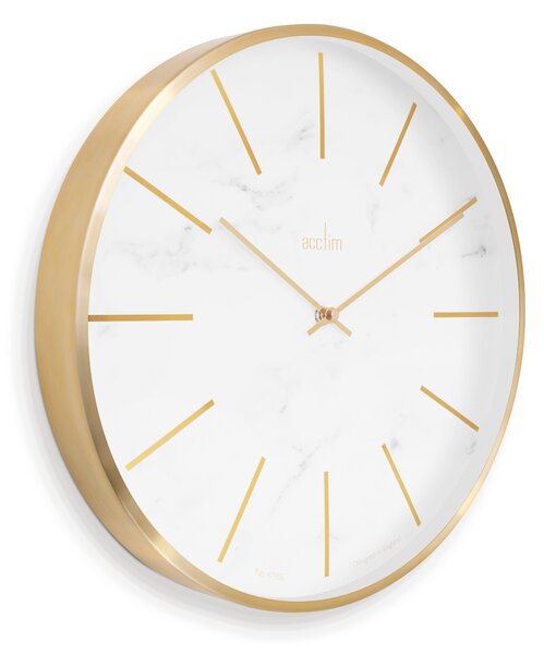 Acctim Luxe Quartz Brass Wall Clock