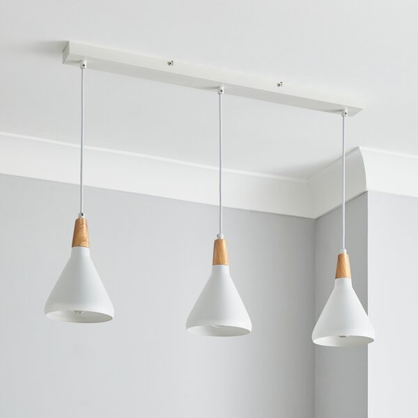 Elements Wolston 3 Light Diner Ceiling Light