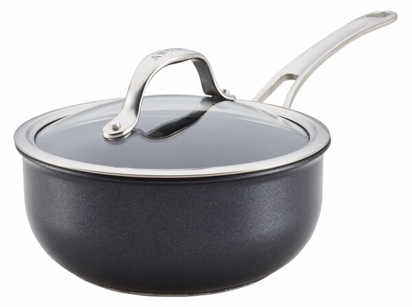 Anolon X Non-Stick Aluminium Saucier with Lid, 20cm