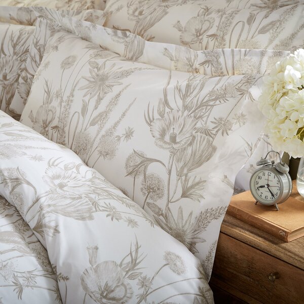 Holly Willoughby Darcie Natural Duvet Cover & Pillowcase Set