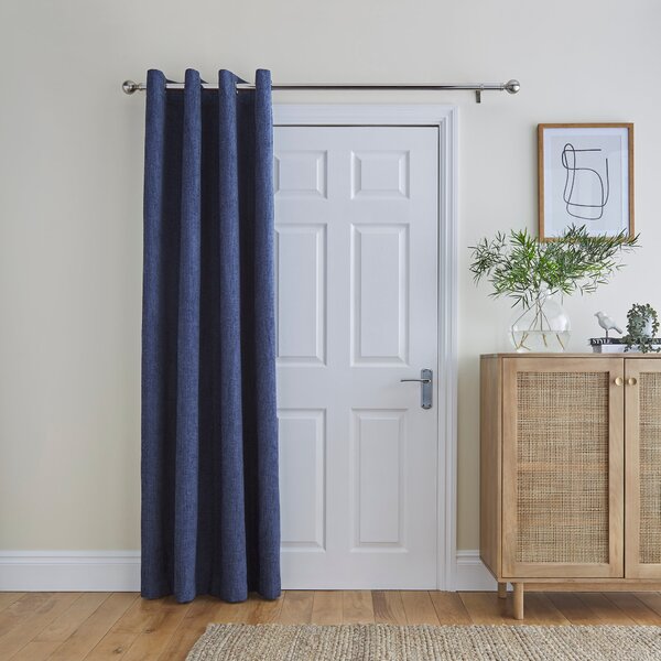 Ensley Chenille Thermal Eyelet Door Curtains