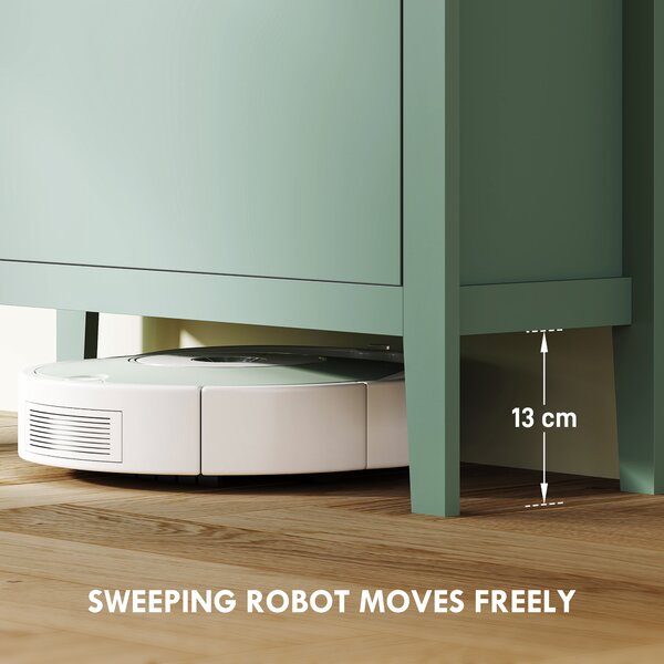 HOMCOM Modern Two-Drawer Shoe Cabinet - Green