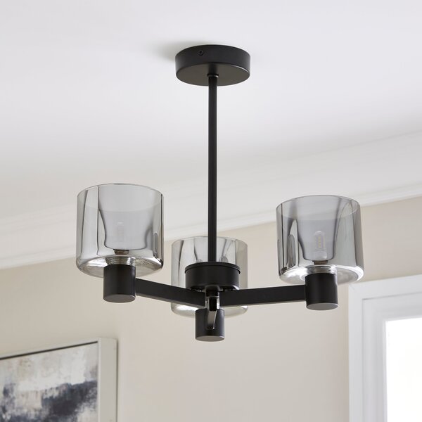 Erin 3 Light Semi Flush Ceiling Light