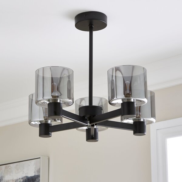 Erin 5 Light Semi Flush Ceiling Light