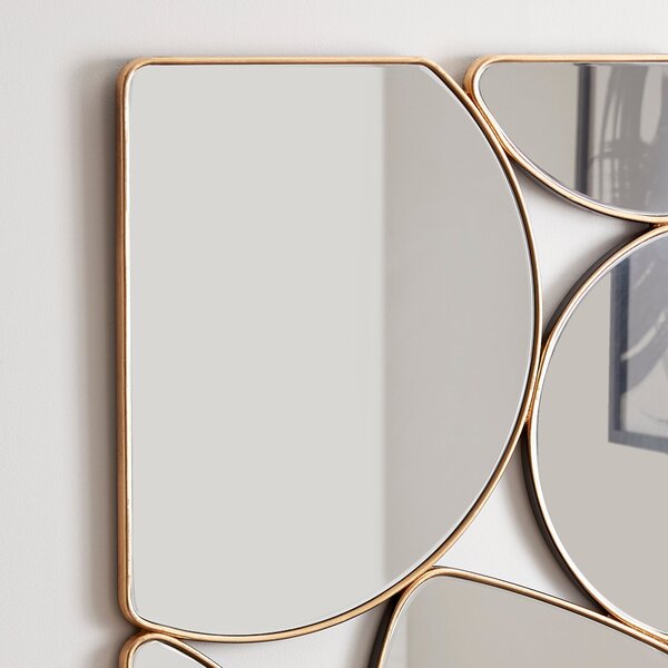 Multi Pebble Rectangle Wall Mirror