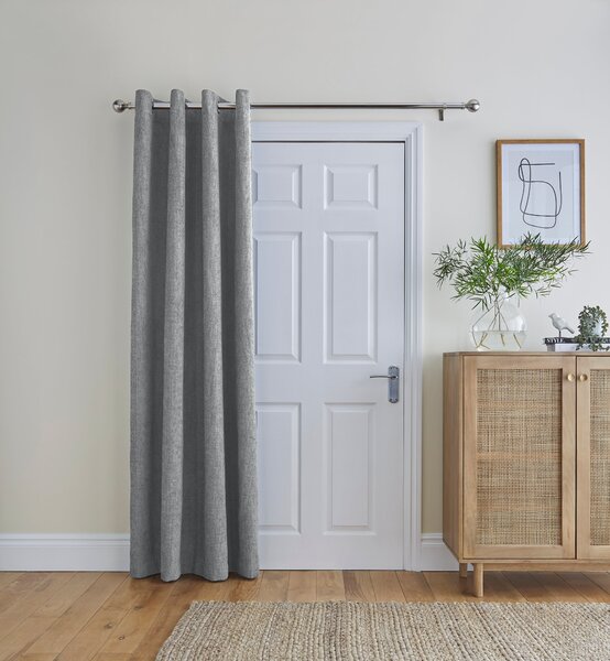 Ensley Chenille Thermal Eyelet Door Curtains