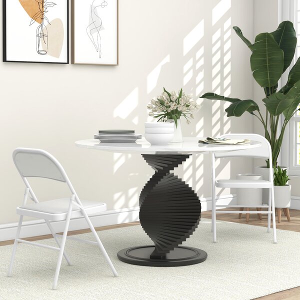HOMCOM Padded Folding Chairs Set of 2 PU Leather Foldable Chairs with Cushioned Seat and Metal Frame for Home Office Dining, White Aosom UK