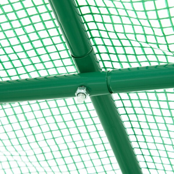 Outsunny Walk-In Greenhouse Reinforced Polytunnel Greenhouse Garden Plants Grow Waterproof Cover Galvanised Base w/ Slide Door, 2.5 x 2 m