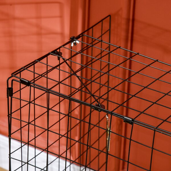 HOMCOM Extendable Safety Fireguard Extendable Fireguard Screen-Black