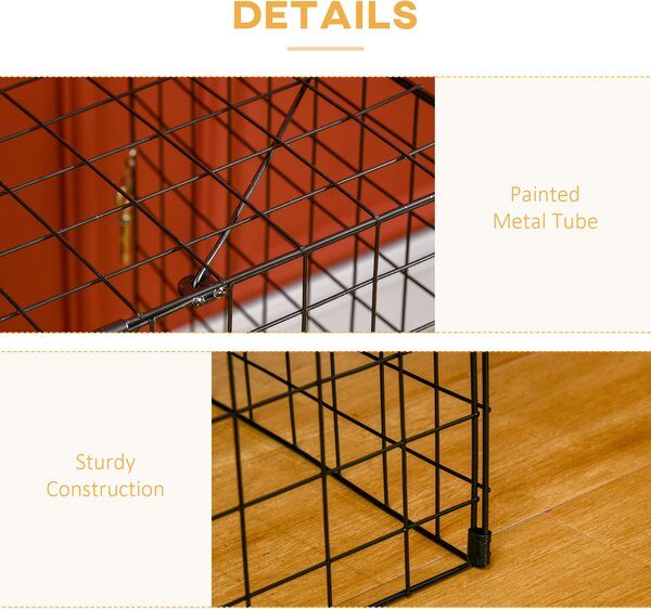 HOMCOM Extendable Safety Fireguard Extendable Fireguard Screen-Black