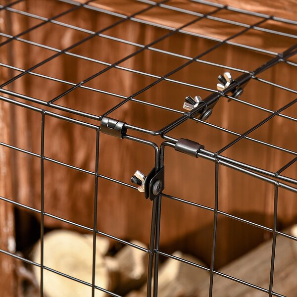 HOMCOM Extendable Safety Fireguard Extendable Fireguard Screen-Black