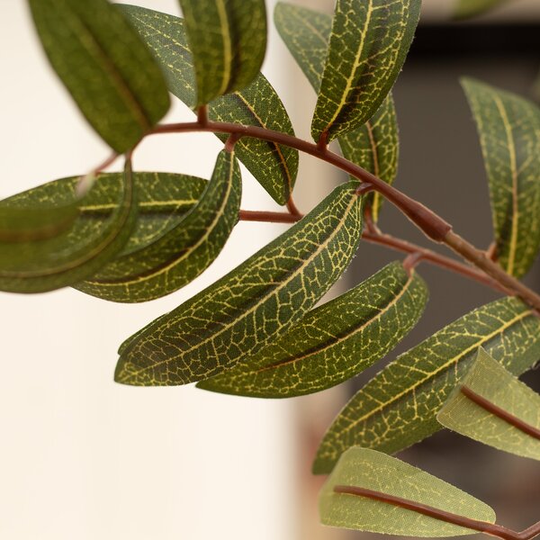 Artificial Olive Tree in White Ceramic Plant Pot