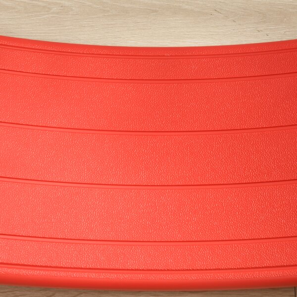 ZONEKIZ Wobble Wonder: Montessori Stepping Stone for Nursery Play, Durable Red Balance Board Aosom UK