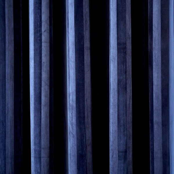 Hotel Velour Stripe Blackout Eyelet Curtains