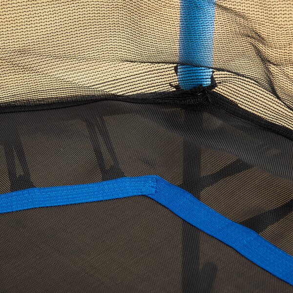 HOMCOM Kids Trampoline Mini Bouncer with Enclosure Safety Net For Ages 3-10 Years - Blue
