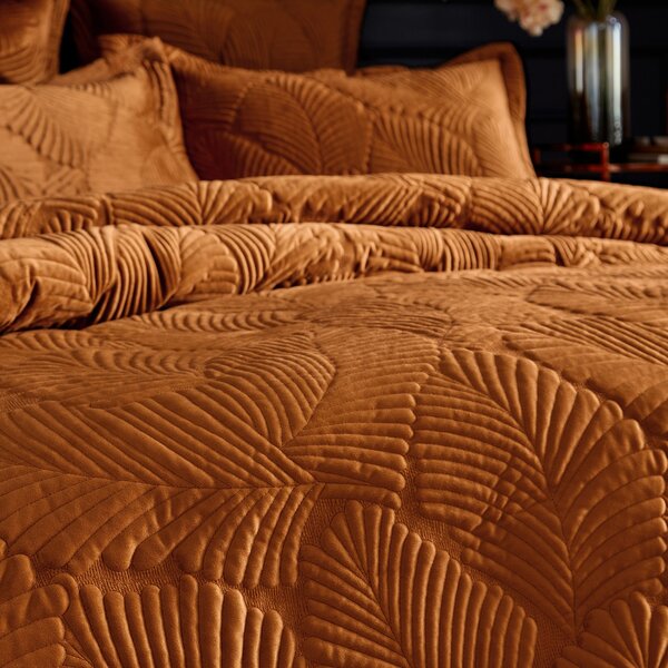 Paoletti Palmeria Embroidered Reversible Duvet Cover & Pillowcase Set