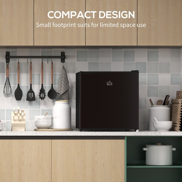 HOMCOM 35L Mini Freezer, -24℃ to -14℃ Temperature - Black Aosom UK