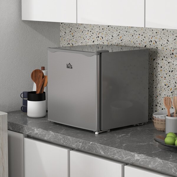 HOMCOM 35L Mini Freezer with Adjustable Temperature -24℃ to -14℃, Compact Freezer for Home, Grey Aosom UK