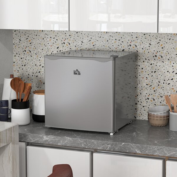 HOMCOM 35L Mini Freezer with Adjustable Temperature -24℃ to -14℃, Compact Freezer for Home, Grey Aosom UK