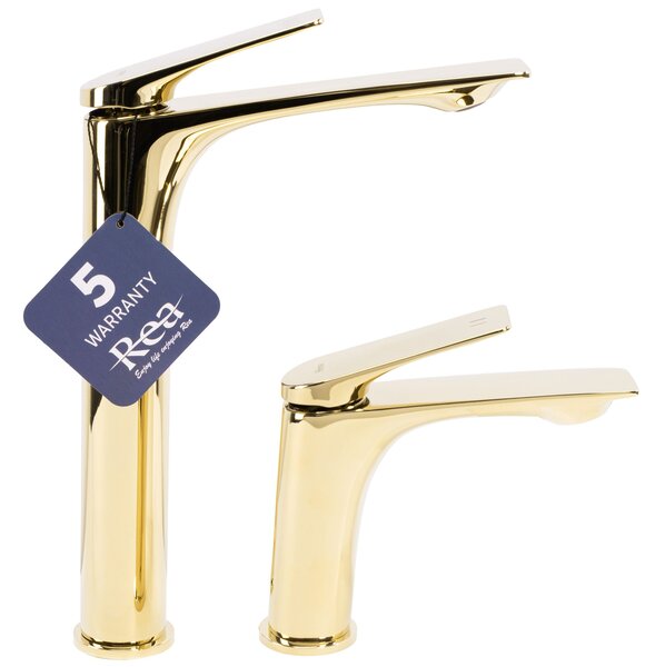 Bathroom faucet Rea AVALON gold Low