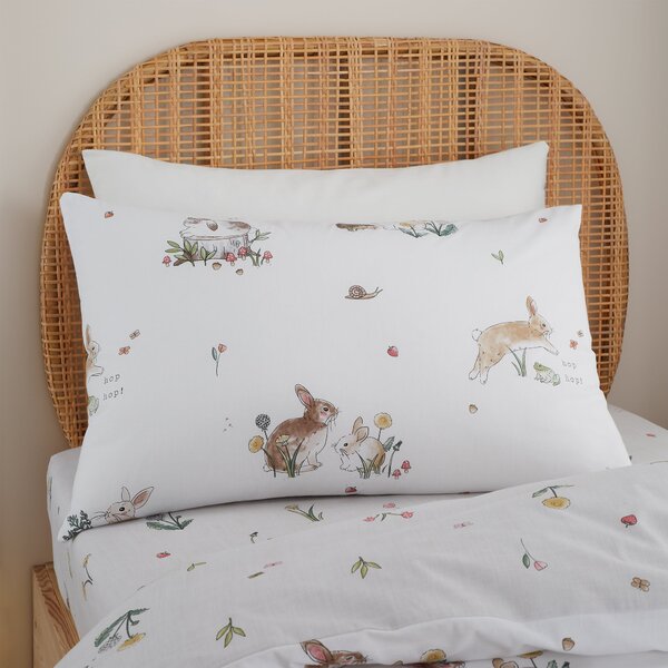 Bianca Bunny Rabbit Friends Cotton Duvet Cover & Pillowcase Set