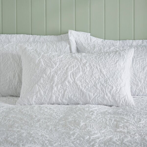 Filey Leaf White Oxford Pillowcase