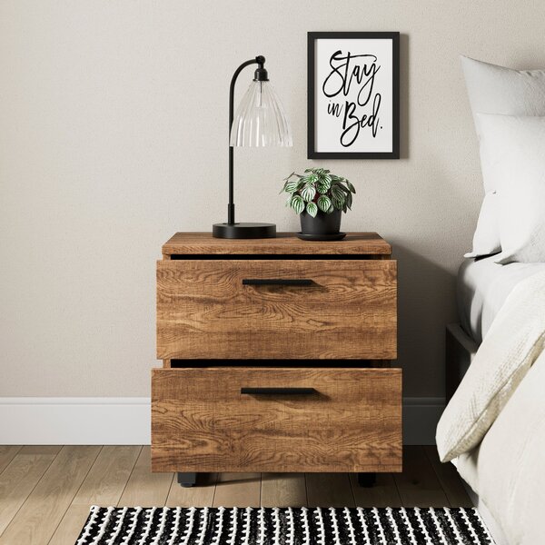 Freddie 2 Drawer Bedside Table