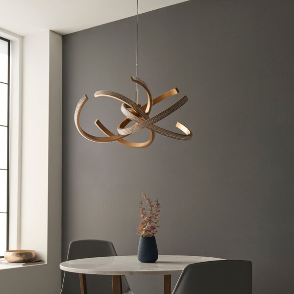 Vogue Sierra 4 Light Spiral Ceiling Light