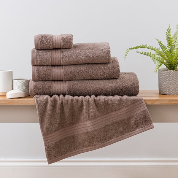 Dark Taupe Egyptian Cotton Towel Taupe (Brown)