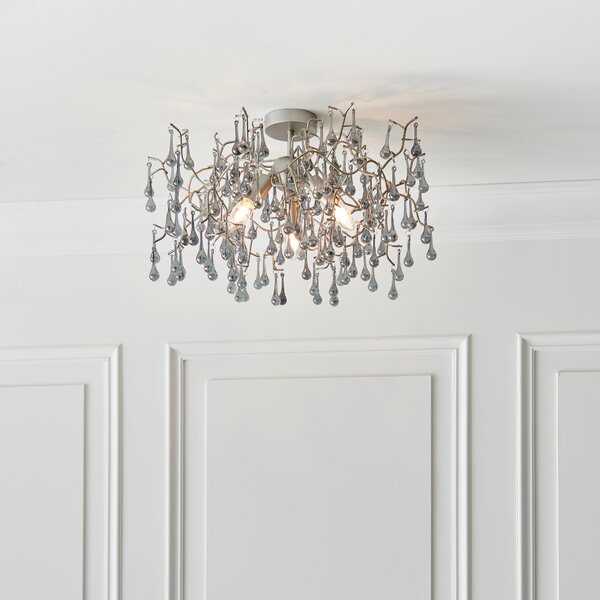 Vogue Wisteria 3 Light Flush Ceiling Light