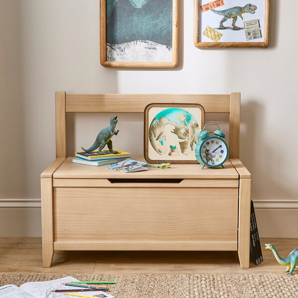 Signature Kids Pine Storage Bench Pine