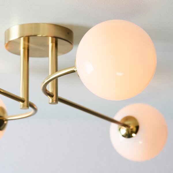 Vogue Hartwell 4 Light Semi Flush Ceiling Light