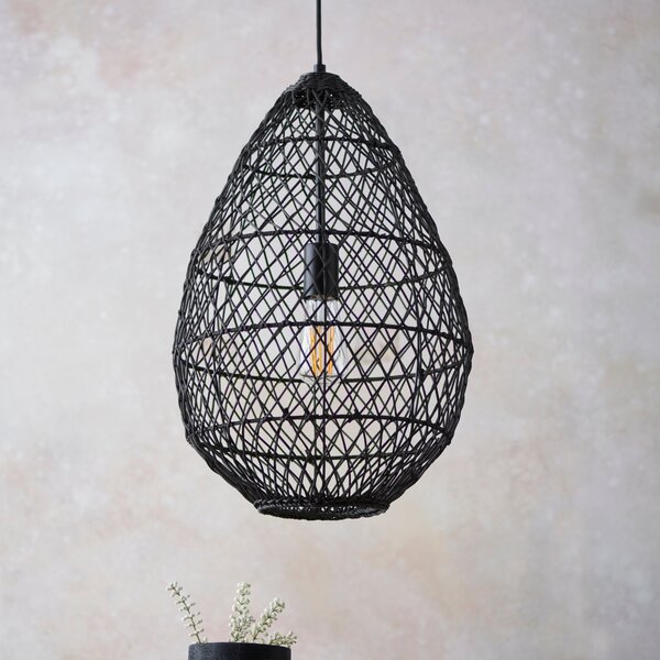 Vogue Ellis Black Wire Pendant Light