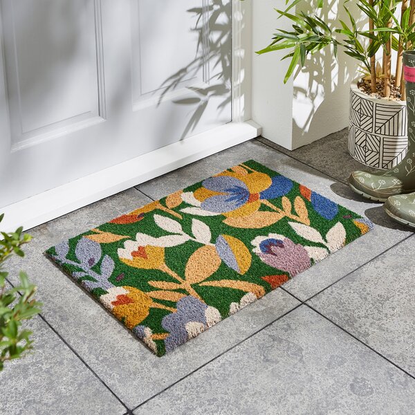 Elements Floral Coir Outdoor Doormat