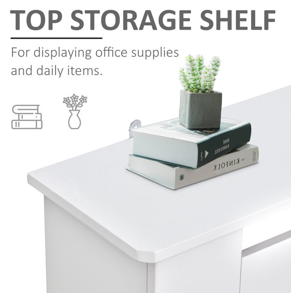 HOMCOM Vertical Slatted Radiator Cover, MDF Wooden Cabinet for Home Office, 78L x 19W x 81H cm, White Aosom UK