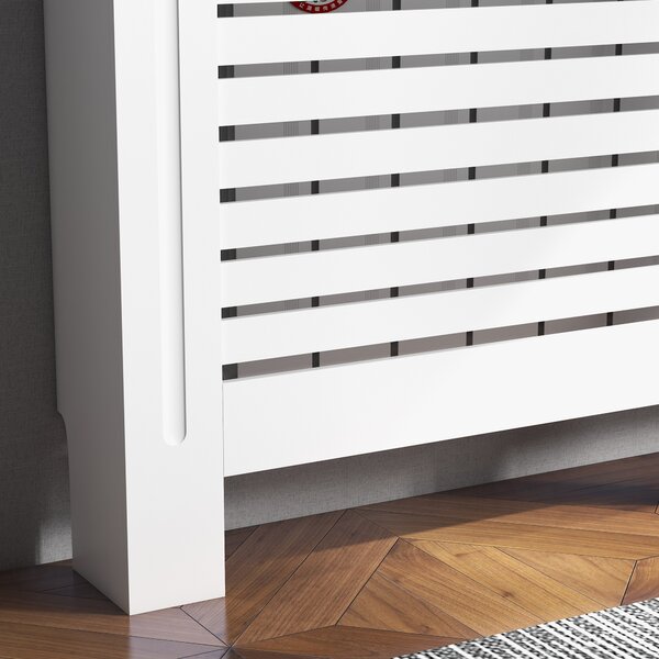 HOMCOM 152Lx19Wx81H cm MDF Radiator Cover-White