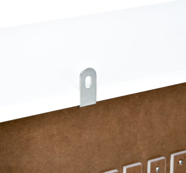 HOMCOM Radiator Cover W/E1 Class 12mm MDF Engineered Wood, 78W x 19D x 80.5Hcm-White